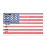 Cartes de visite de DRAPEAU des Etats-Unis Cartes De Visite Professionnelles