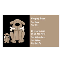 Cartes de visite de formation de chien cartes de visite professionnelles