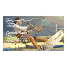 Cartes de visite de kitesurf cartes de visite personnelles