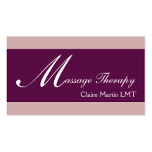 Cartes de visite de massage cartes de visite professionnelles