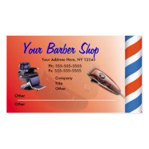 Cartes de visite de salon de coiffure modèles de cartes de visite