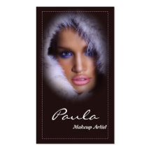 Cartes de visite de salon/maquillage/beauté de fem cartes de visite personnelles