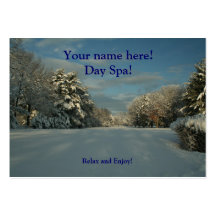 Cartes de visite de spa de jour ! cartes de visite personnelles