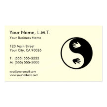 Cartes de visite de thérapie de massage modèles de cartes de visite