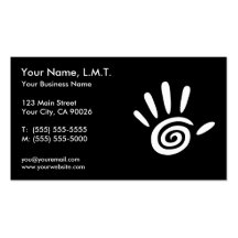 Cartes de visite de thérapie de massage modèle de carte de visite