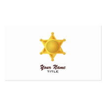 Cartes de visite d'insigne d'étoile d'or cartes de visite personnelles