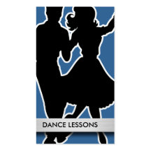 Cartes de visite d'instructeur de danse modèles de cartes de visite