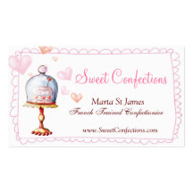 Cartes de visite doux de confections carte de visite