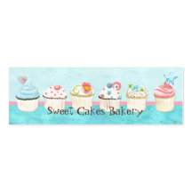 Cartes de visite doux de magasin de petit gâteau f cartes de visite professionnelles