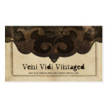 Cartes de visite en cuir victoriens d'aileron de S Carte De Visite