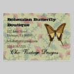 Cartes de visite floraux de boutique de Bohème de  cartes professionnelles