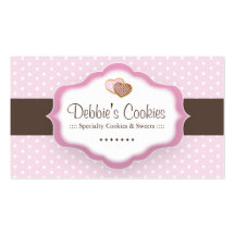 Cartes de visite lunatiques de biscuits cartes de visite personnelles