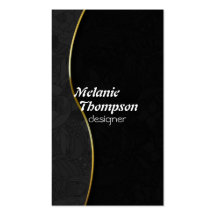 Cartes de visite noirs élégants de concepteur modèles de cartes de visite