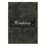 cartes de visite noirs lisses en métal cartes de visite professionnelles