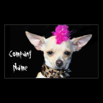 Cartes de visite punks de chiwawa cartes professionnelles