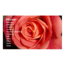 Cartes de visite roses modèle de carte de visite