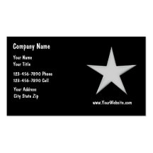 Cartes de visite simples de police modèle de carte de visite