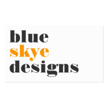cartes de visite > skye bleu [orange : charbon de  carte de visite