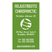 Cartes de visite verticaux de chiropractie d'art d cartes de visite professionnelles