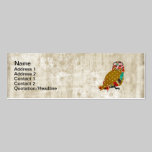 Cartes de visite vintages floraux de lait de chaux cartes professionnelles