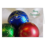 Cartes de voeux de boules de Noël