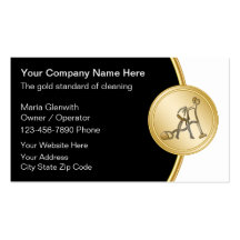 Cartes d'entreprise de services de nettoyage carte de visite