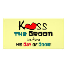 Cartes drôles d'enterrement de vie de jeune garçon photocarte customisée