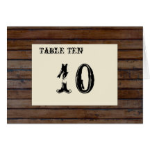 Cartes en bois foncées de nombre de Tableau (plain