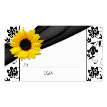 Cartes florales d'endroit de mariage de damassé de modèles de cartes de visite