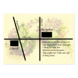 Cartes florales vintages de réception modèles de cartes de visite