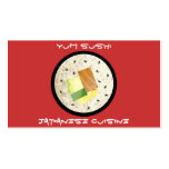Cartes japonaises de restauration de cuisine cartes de visite professionnelles