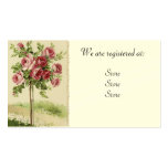 Cartes les épousant roses de Registery de cru Cartes De Visite Professionnelles
