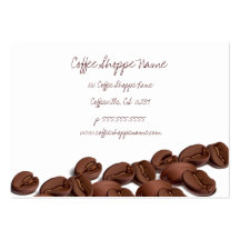 Cartes perforées de magasin de grains de café modèles de cartes de visite