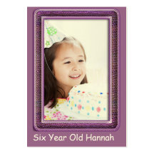 Cartes photos d'un d'ans anniversaire de filles cartes de visite professionnelles