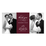 Cartes photos simplement jolis de Merci de mariage Photocarte Personnalisée