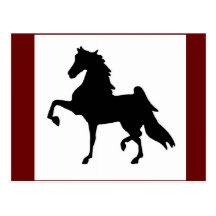 Cartes postales - Américain Saddlebred Silhoutte