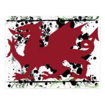 Cartes postales de dragon de Gallois