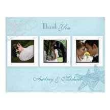 Cartes postales de Merci de photos de mariage de p