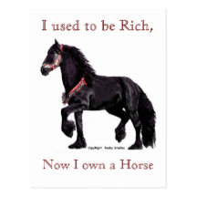 Cartes postales d'humour de cheval