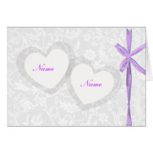 CARTES POUR NOTES ÉLÉGANTS DE MARIAGE DE BLANC ET 