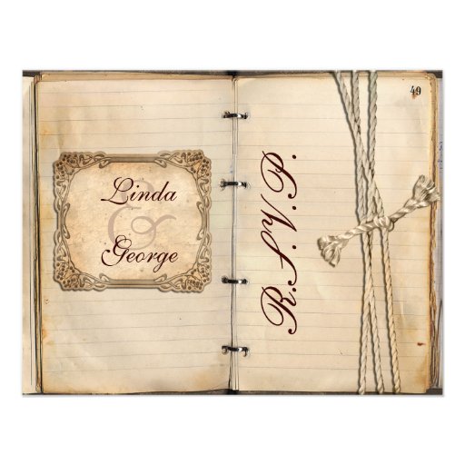cartes vintages de rsvp de mariage invitations personnalisées