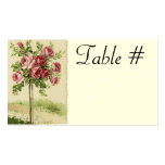 Cartes vintages de Tableau de réception de mariage Cartes De Visite Personnelles