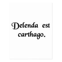 Carthage doit être détruite cartes postales