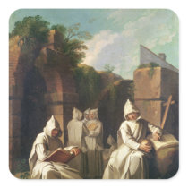 Carthusian Monks in Meditation Sticker