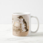 Cartographer Cat and Three Kittens mugs
