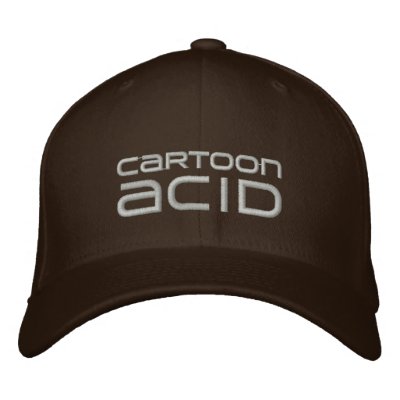 Cartoon Acid Embroidered Hat by cartoonacid