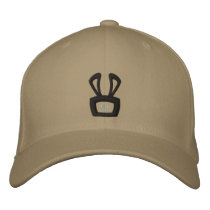 Cartoon Acid Oscar the Bunny Hat (Black and Blue) embroidered hats