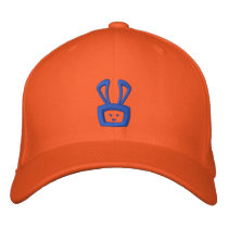 Cartoon Acid Oscar the Bunny Hat (Blue Logo) embroidered hats