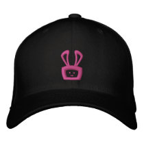 Cartoon Acid Oscar the Bunny Hat (Hot Pink Logo) embroidered hats