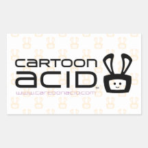Cartoon Acid Stickers (Black)